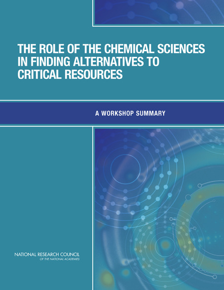 Cover: The Role of the Chemical Sciences in Finding Alternatives to Critical Resources: A Workshop Summary