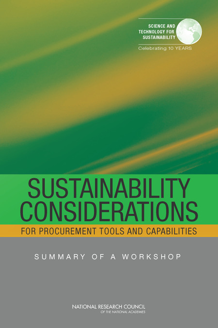 Sustainability Considerations for Procurement Tools and Capabilities: Summary of a Workshop