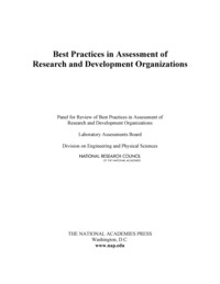 Cover Image:Best Practices in Assessment of Research and Development Organizations