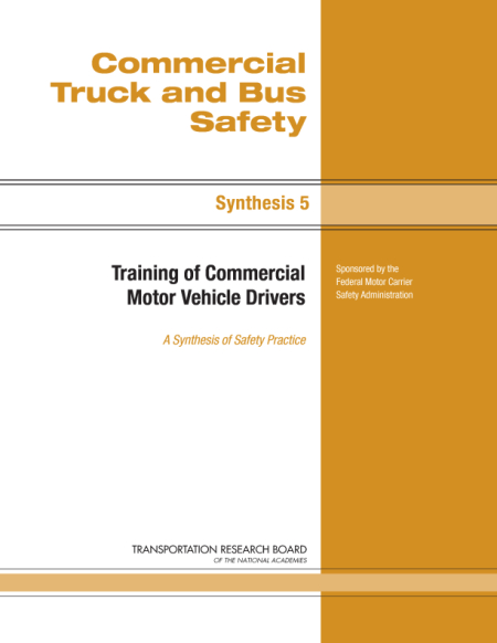 Training of Commercial Motor Vehicle Drivers