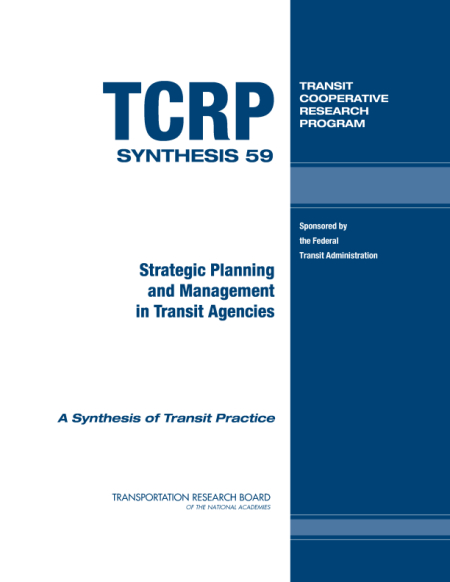 Strategic Planning and Management in Transit Agencies