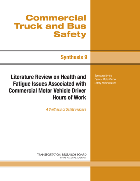Literature Review on Health and Fatigue Issues Associated with Commercial Motor Vehicle Driver Hours of Work