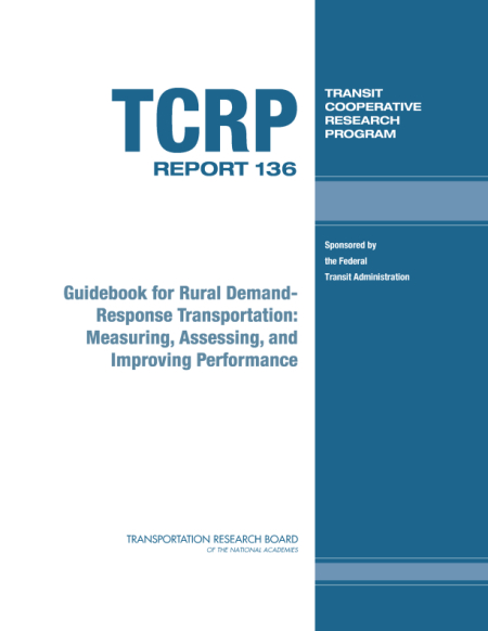Cover: Guidebook for Rural Demand-Response Transportation: Measuring, Assessing, and Improving Performance
