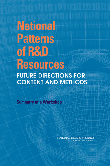Cover: National Patterns of R&D Resources: Future Directions for Content and Methods: Summary of a Workshop