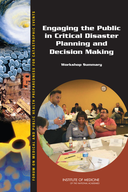 Cover: Engaging the Public in Critical Disaster Planning and Decision Making: Workshop Summary