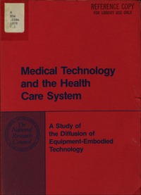 Cover Image:Medical Technology and the Health Care System