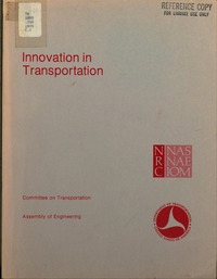 Cover Image: Innovation in Transportation