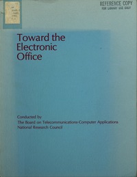 Cover Image: Toward the Electronic Office