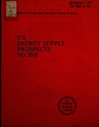 Cover Image: U.S. Energy Supply Prospects to 2010