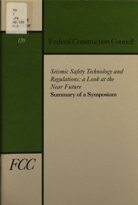 Cover Image: Seismic Safety Technology and Regulations