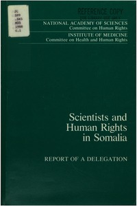 Cover Image:Scientists and Human Rights in Somalia