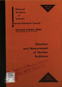 Detection and Measurement of Nuclear Radiation