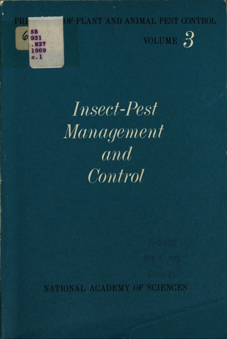 Cover:Insect-Pest Management and Control
