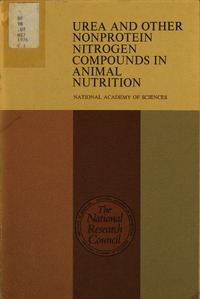 Cover Image: Urea and Other Nonprotein Nitrogen Compounds in Animal Nutrition