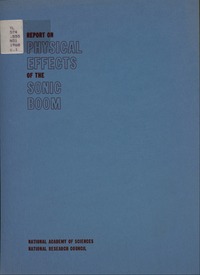 Cover Image: Report on Physical Effects of the Sonic Boom
