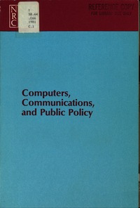 Cover Image: Computers, Communications, and Public Policy