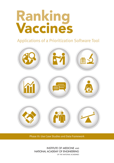 Ranking Vaccines: Applications of a Prioritization Software Tool: Phase III: Use Case Studies and Data Framework