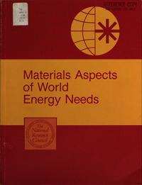 Cover Image: Materials Aspects of World Energy Needs