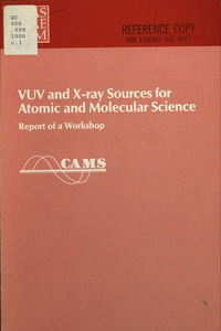 Cover Image: VUV and X-Ray Sources for Atomic and Molecular Science