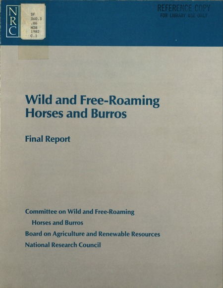 Wild and Free-Roaming Horses and Burros: Final Report