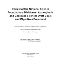 Review of the National Science Foundation's Division on Atmospheric and Geospace Sciences Draft Goals and Objectives Document