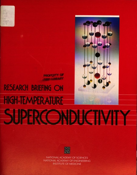 Cover: Research Briefings 1987: Report of the Research Briefing Panel on High-Temperature Superconductivity