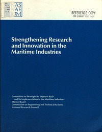 Cover Image: Strengthening Research and Innovation in the Maritime Industries