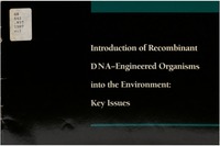 Cover Image: Introduction of Recombinant DNA-Engineered Organisms Into the Environment