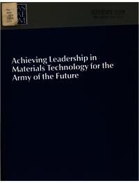 Cover Image: Achieving Leadership in Materials Technology for the Army of the Future
