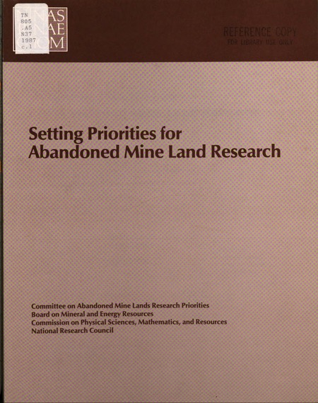 Setting Priorities for Abandoned Mine Land Research