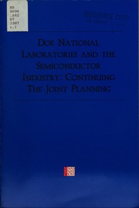 Cover Image: DOE National Laboratories and the Semiconductor Industry