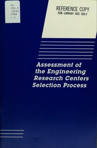Cover Image: Assessment of the Engineering Research Centers' Selection Process