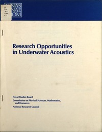 Cover Image: Research Opportunities in Underwater Acoustics