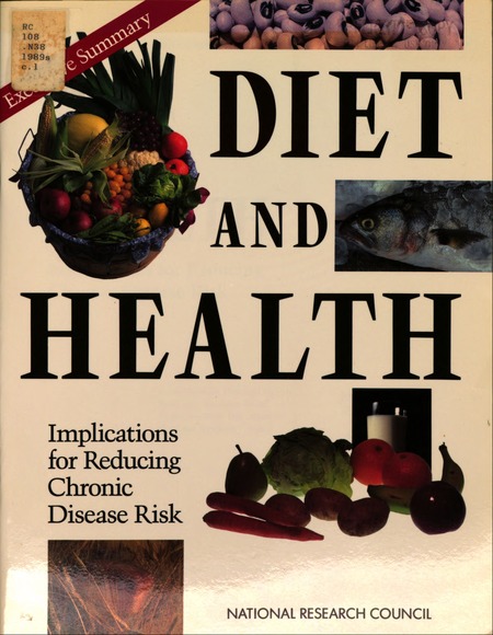 Cover: Diet and Health: Implications for Reducing Chronic Disease Risk: Executive Summary