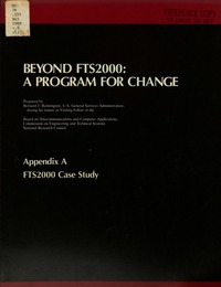 Beyond FTS2000: A Program for Change