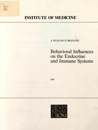 Cover Image: Behavioral Influences on the Endocrine and Immune Systems