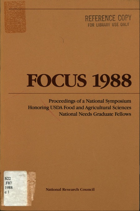 Future Opportunities and Challenges Unique to Science: Proceedings of a National Symposium Honoring USDA Food and Agricultural Sciences National Needs Graduate Fellows