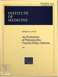 Cover Image: An Evaluation of Poliomyelitis Vaccine Policy Options