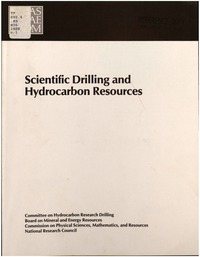 Cover Image: Scientific Drilling and Hydrocarbon Resources