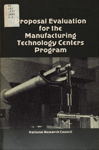 Cover Image:Proposal Evaluation for the Manufacturing Technology Centers Program