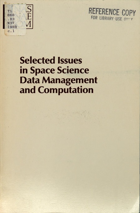 Cover: Selected Issues in Space Science Data Management and Computation
