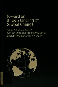 Cover Image: Toward an Understanding of Global Change