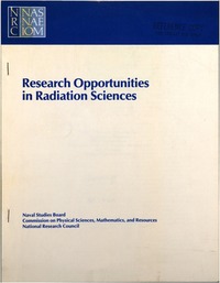 Research Opportunities in Radiation Sciences