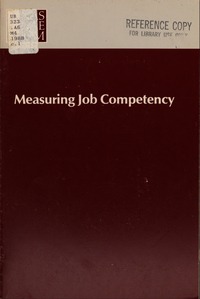 Cover Image: Measuring Job Competency