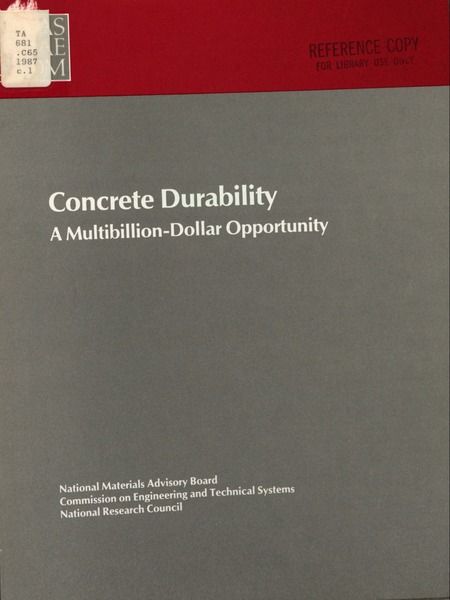 Concrete Durability: A Multibillion-Dollar Opportunity