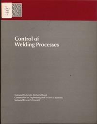 Cover Image: Control of Welding Processes