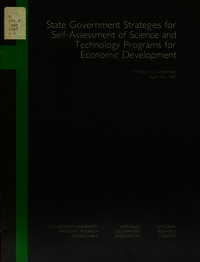 Cover Image: State Government Strategies for Self-Assessment of Science and Technology Programs for Economic Development