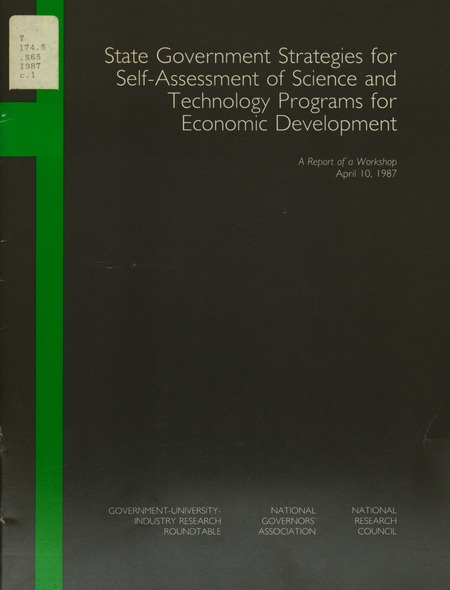 State Government Strategies for Self-Assessment of Science and Technology Programs for Economic Development: A Report of a Workshop