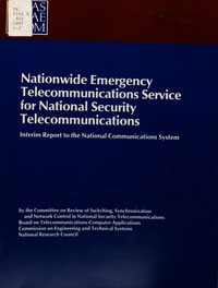Cover Image: Nationwide Emergency Telecommunications Service for National Security Telecommunications