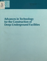 Cover Image:Advances in Technology for the Construction of Deep-Underground Facilities